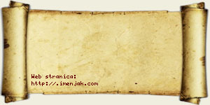 Isak Peruničić vizit kartica